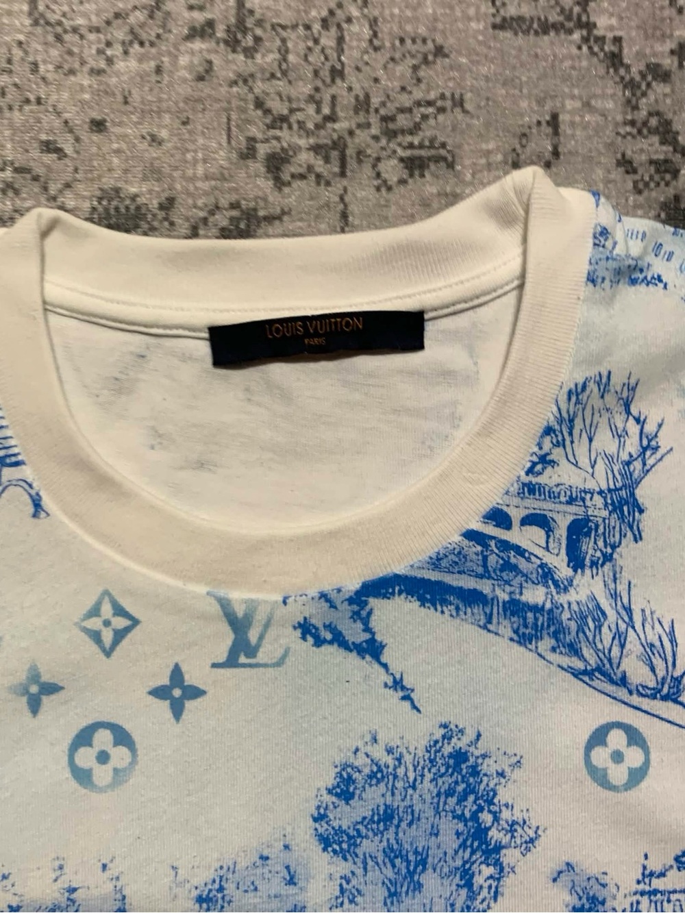 Louis Vuitton Blue Toile T-Shirt Size S - Picture 3 of 6